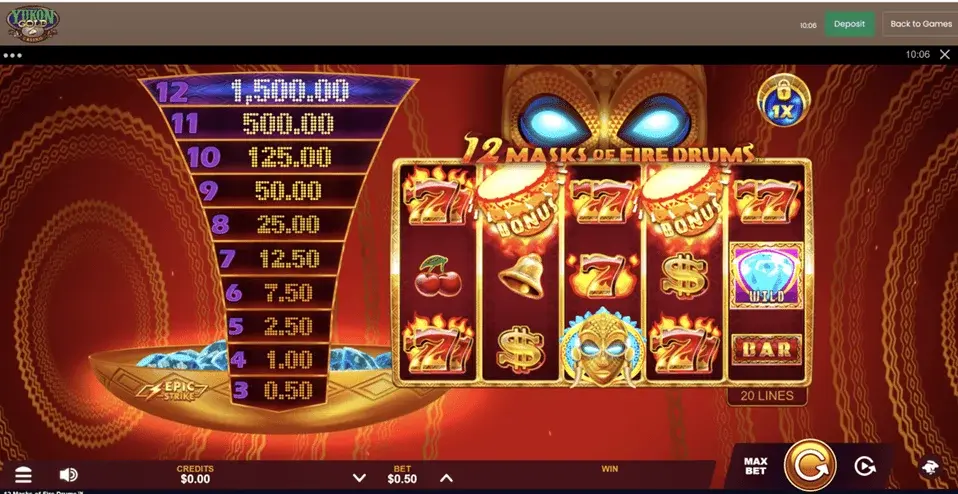 Yukon Gold Casino screenshot